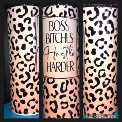 20 Oz Skinny Boss Bitch Huslter Tumbler